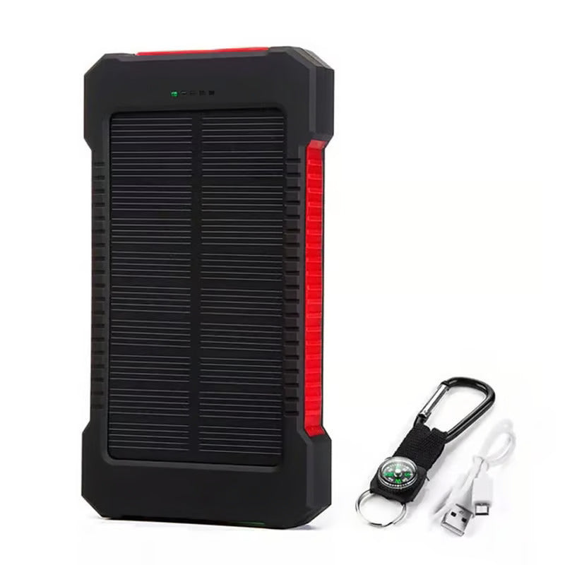 Solar Power Bank Built-in Cables Waterproof/Shockproof