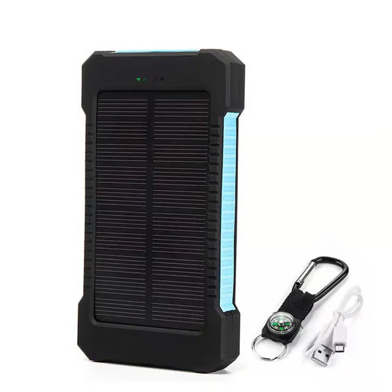 Solar Power Bank Built-in Cables Waterproof/Shockproof